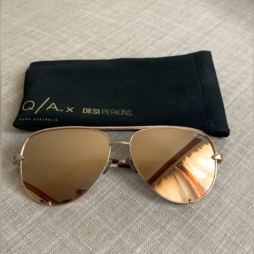 Quay Australia x Desi Perkins High Key Sunglasses.